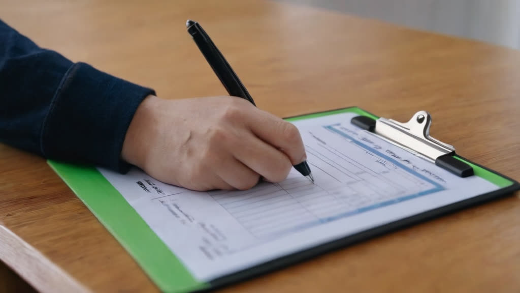 A detailed cleaning checklist being reviewed to ensure quality service.