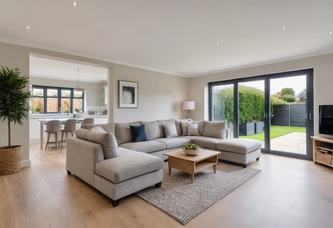 A consistently clean, well-maintained open-plan living space