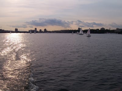 Boston skyline along the Charles River