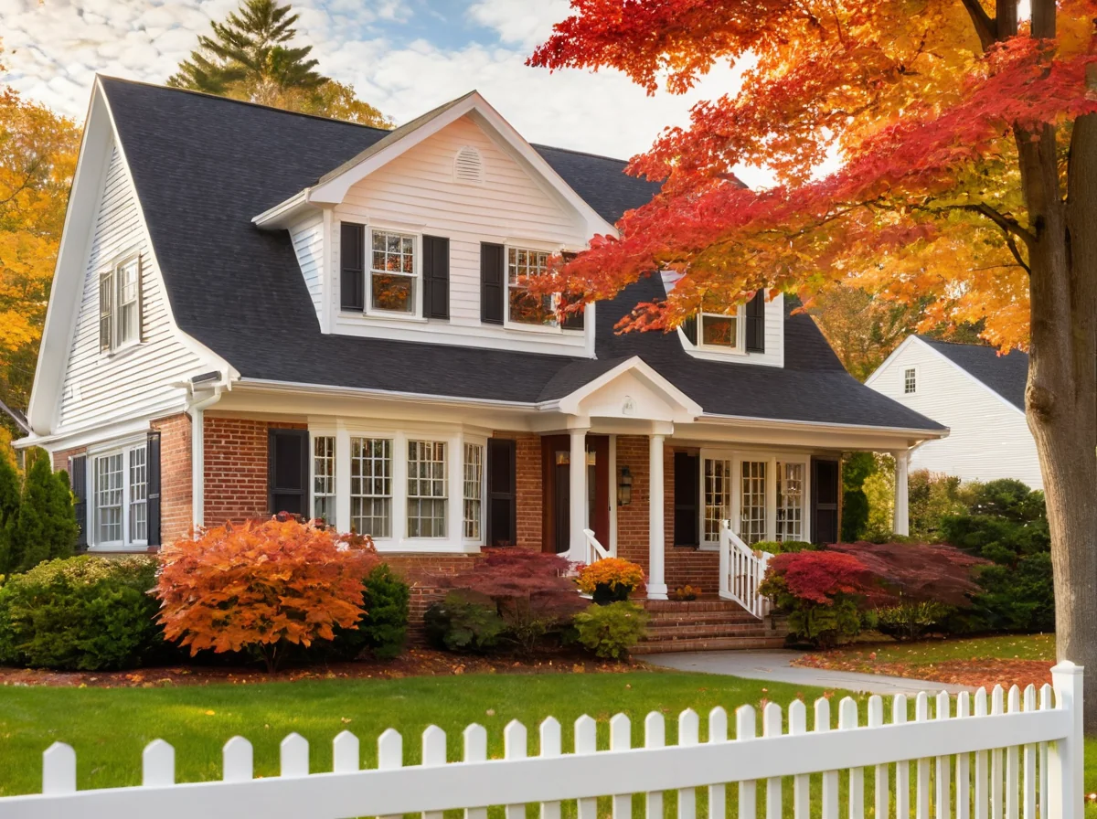 Charming New England home with autumn foliage — now serving Massachusetts