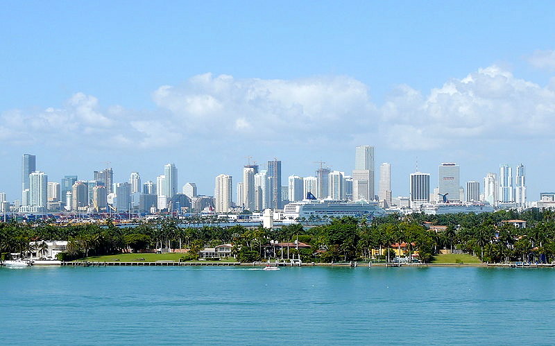 Miami skyline — our Florida home base